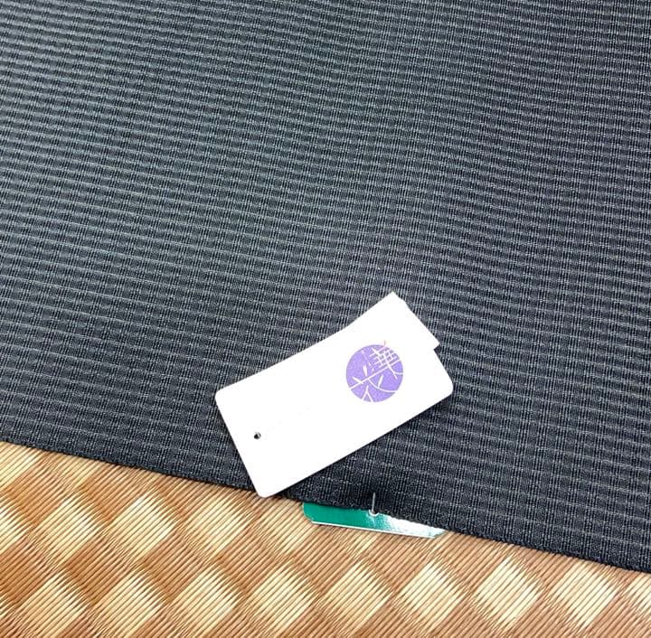 【タキゴン在庫処分】花華の正絹八寸帯　アガパンサス　黒　仕立付き