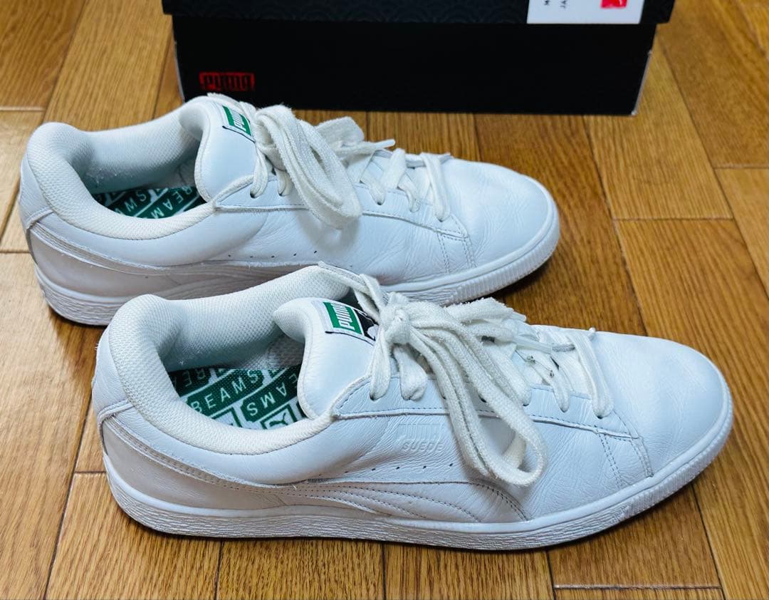 日本製❗️ 稀少 Beams別注PUMAプーマスニーカー高質本革白29cm