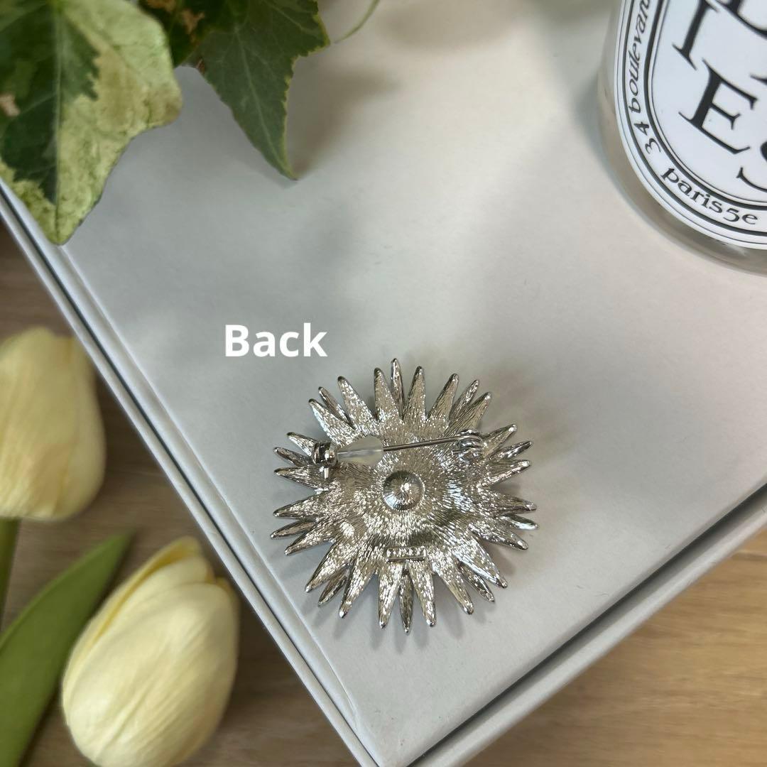 FOXEY　フォクシー　クリスタルブローチ　ビジューコサージュ　スワロフスキー