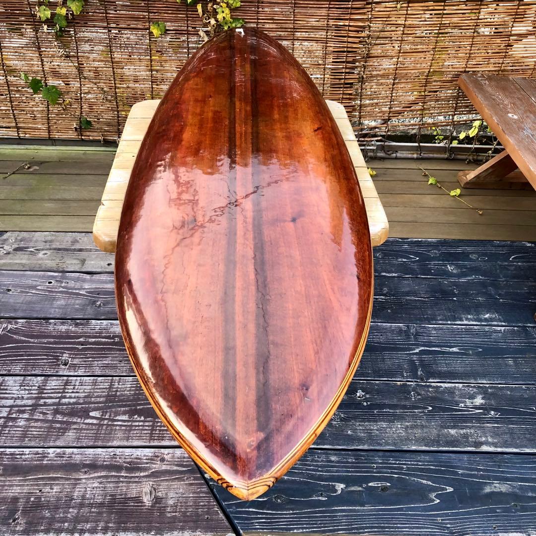 超レア ヴィンテージ 木製中空サーフボード 送料込み