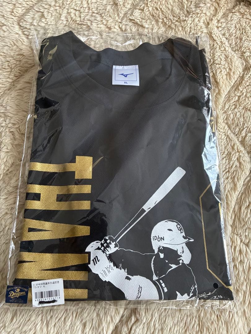 「THANK YOU」「SHO NAKATA」中田翔 引退Tシャツ 未使用