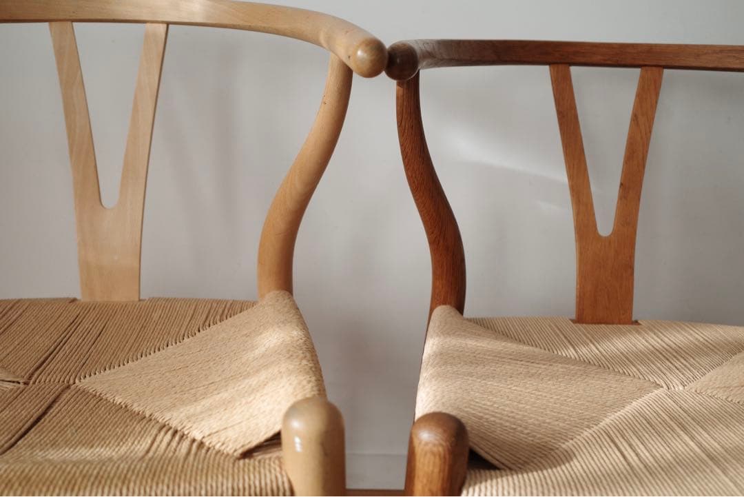 極美品【ヴィンテージ yチェア】オーク ペーパーコード新品