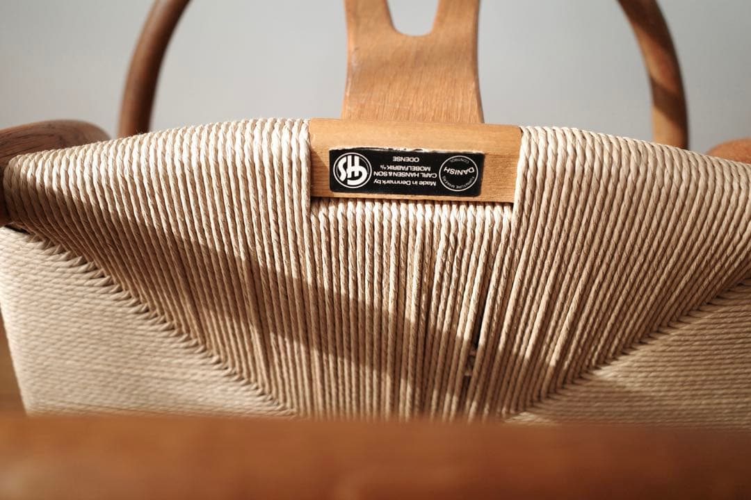 極美品【ヴィンテージ yチェア】オーク ペーパーコード新品