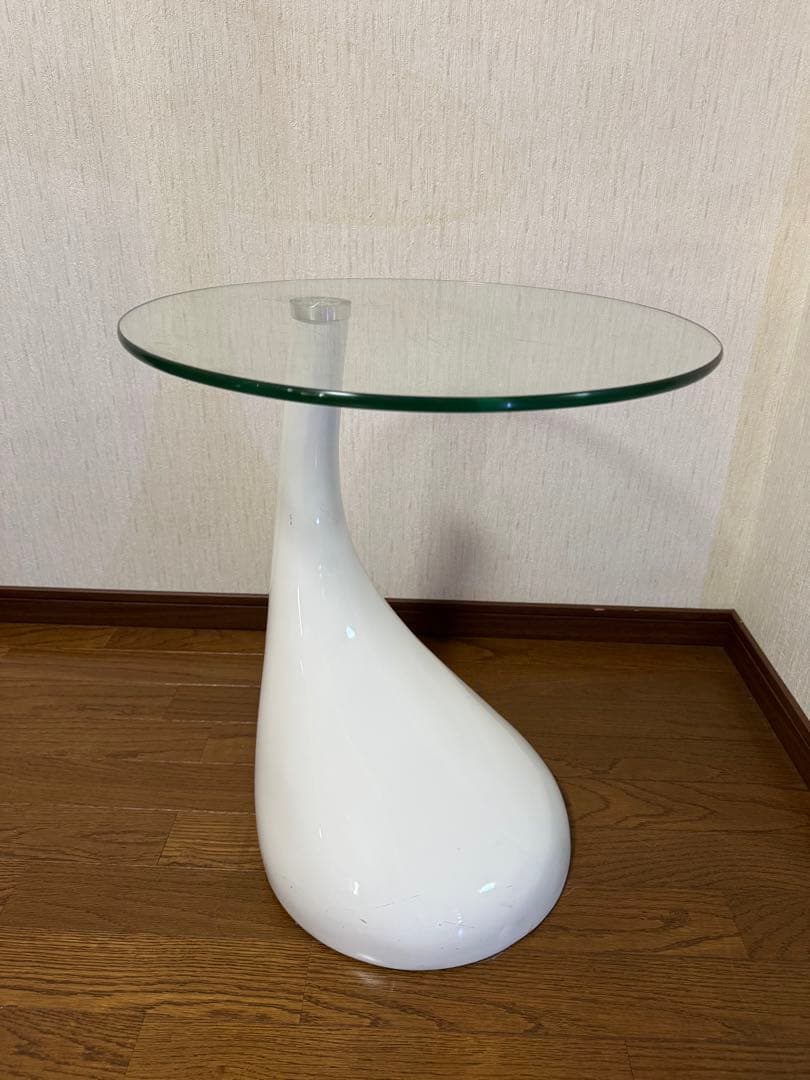 サイドテーブル ガラステーブル おしゃれ アート 変形