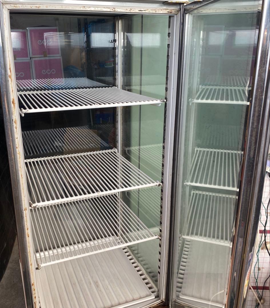 昭和　レトロ　PEPSI 冷蔵庫 SANDEN 3棚付き