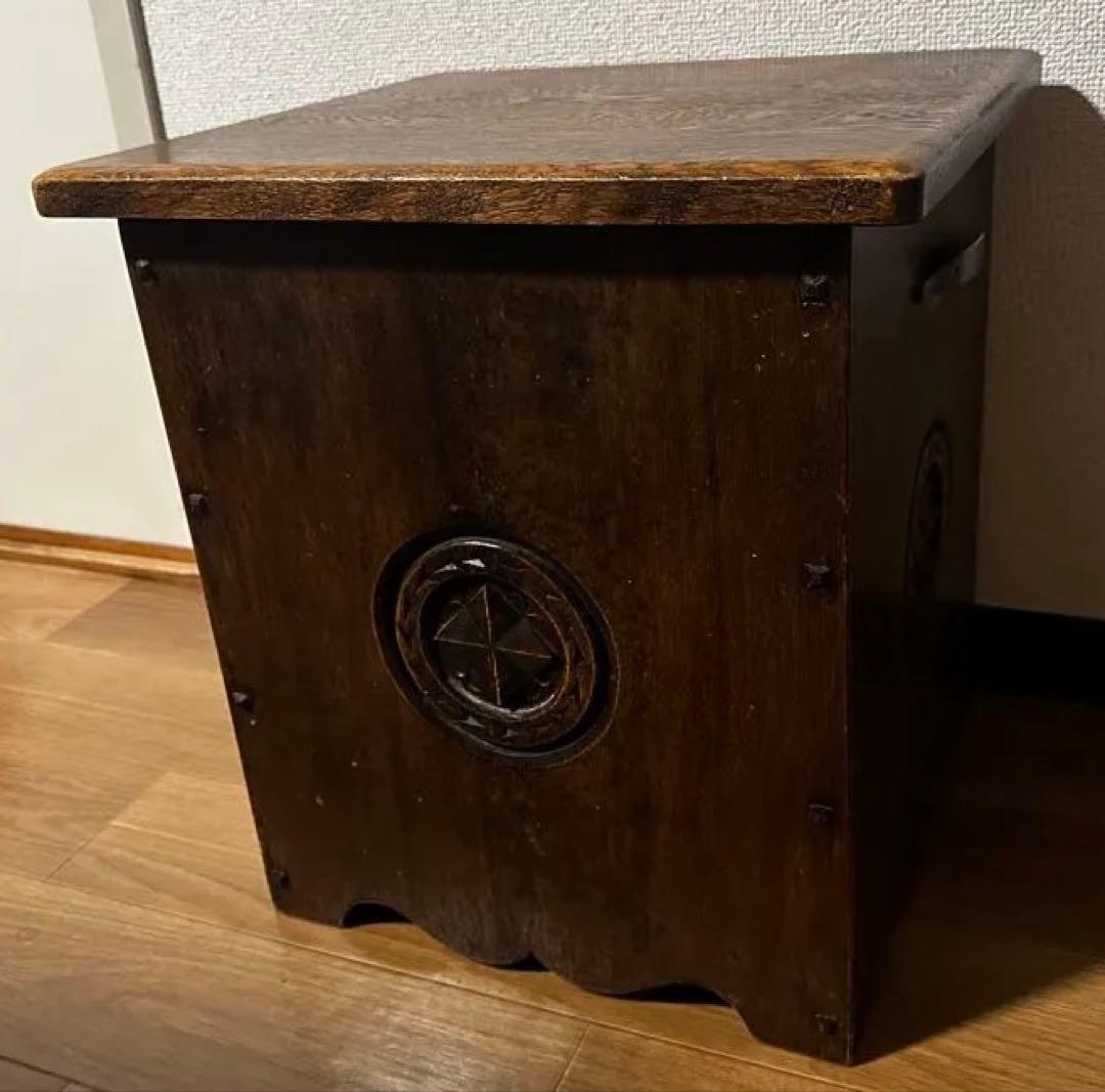 木製無垢材 ◾️蓋付き 木箱 ウッドボックス 収納ボックス スツール テーブル