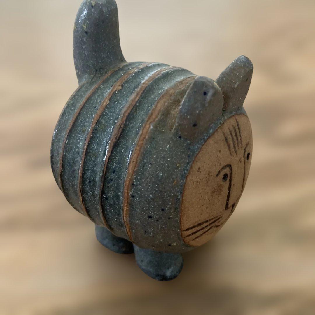 リサラーソン ネコ　メナゲリシリーズ 置物　北欧　ヴィンテージ　陶器