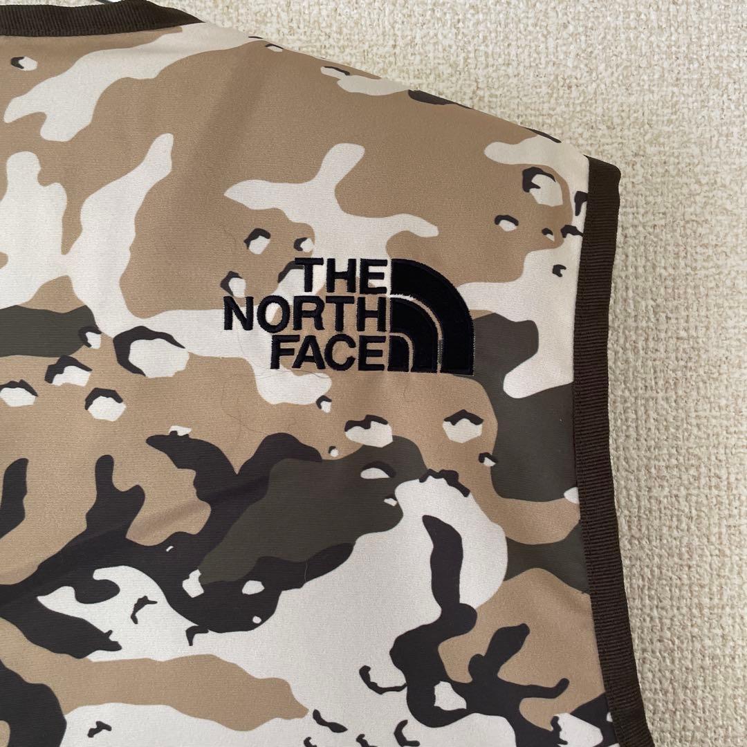 Lノースフェイスカモフラ迷彩5ポケットフィッシングベストタグ付き