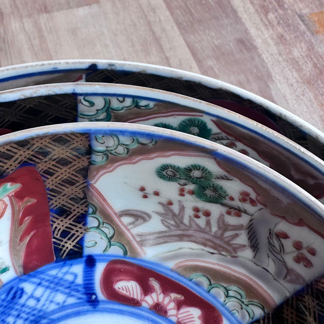 古伊万里　重ね鉢　金彩　骨董