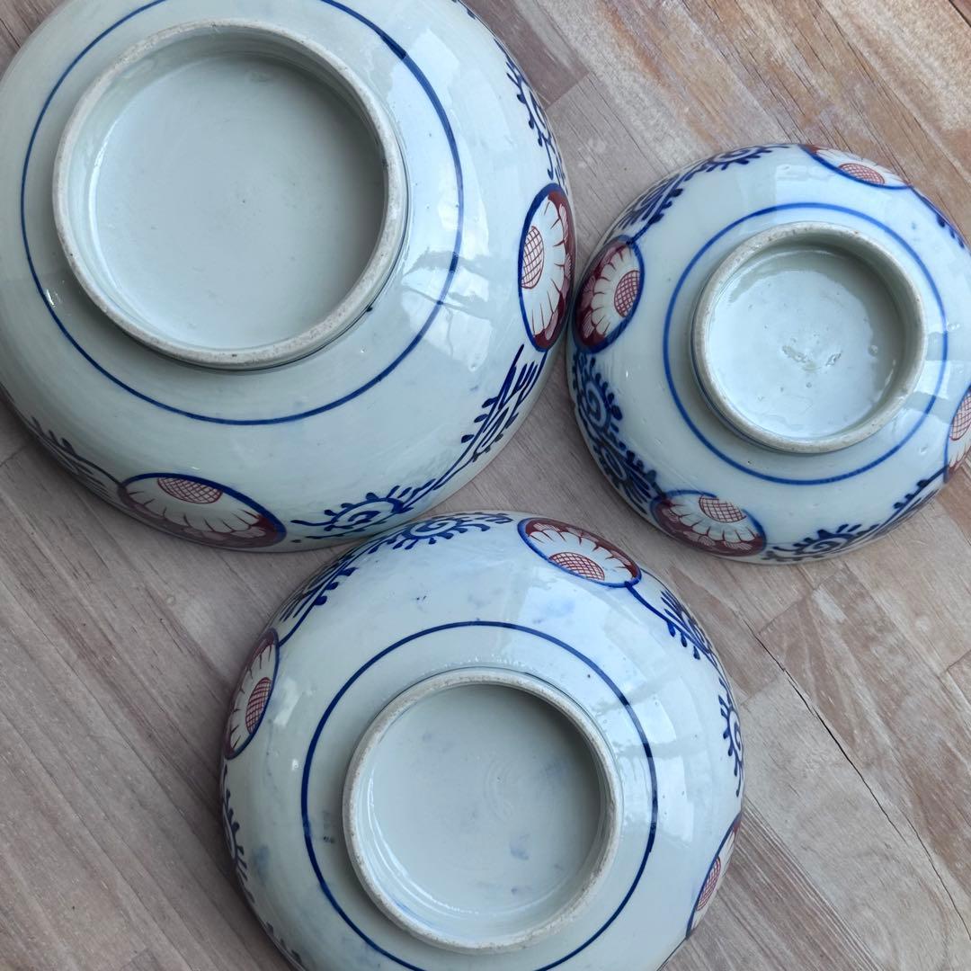 古伊万里　重ね鉢　金彩　骨董