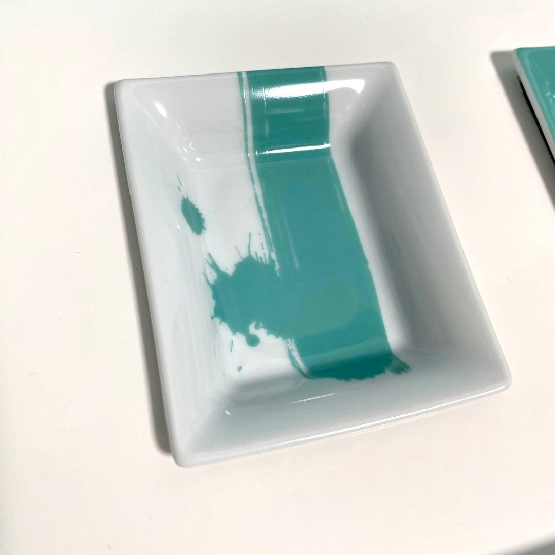 【未使用】Tiffany ティファニー ミニトレイ 小物入れ 陶器 セット
