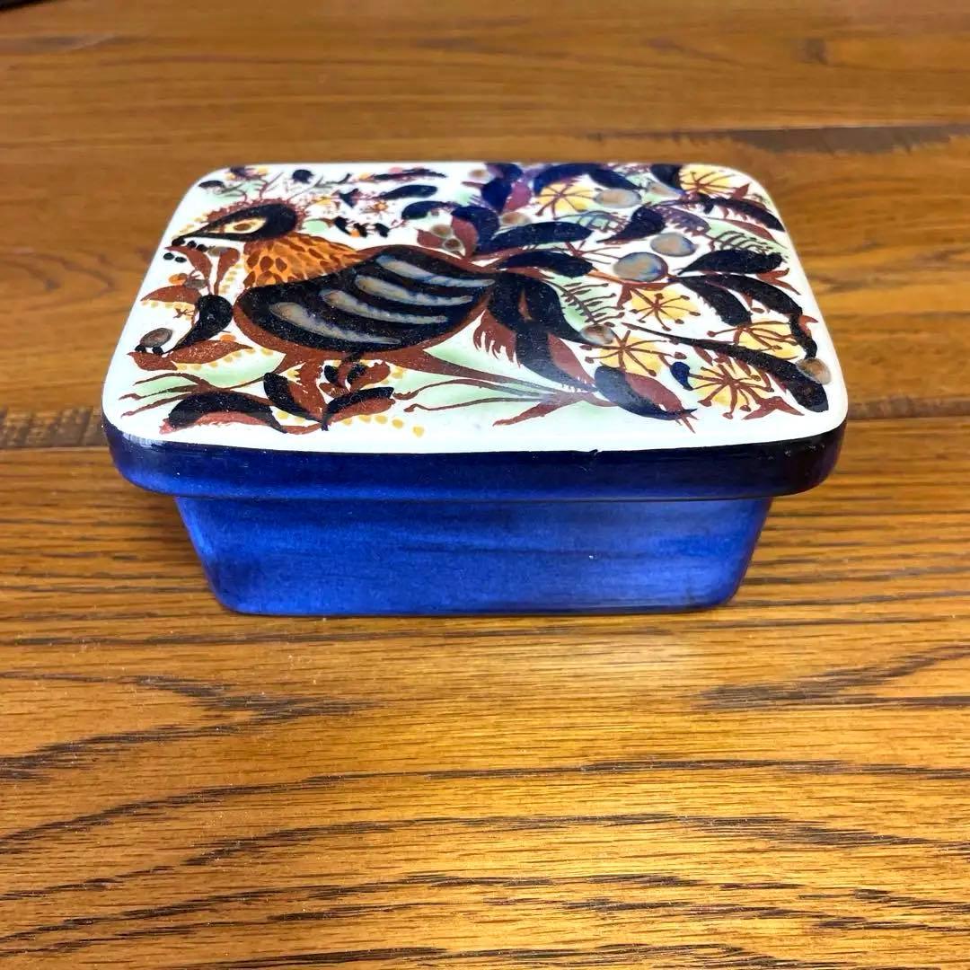 ロイヤルコペンハーゲン テネラ Tenera 孔雀　バター ケース