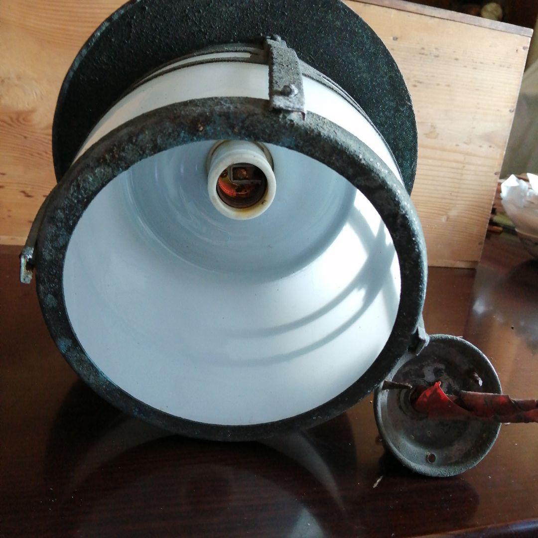 大正モダン　ガラス吊り照明　17cm　大正〜昭和初期