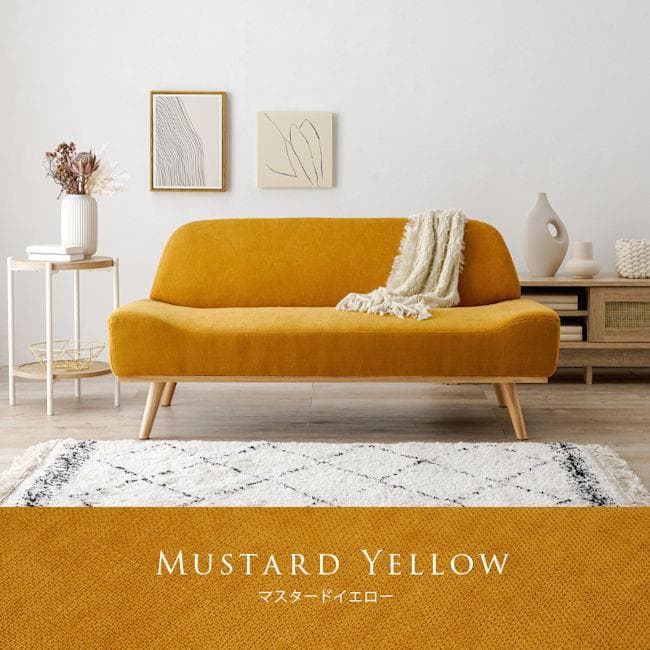 北欧風アームレスラブソファ幅135cm ２人掛け ソファ モダン（531）