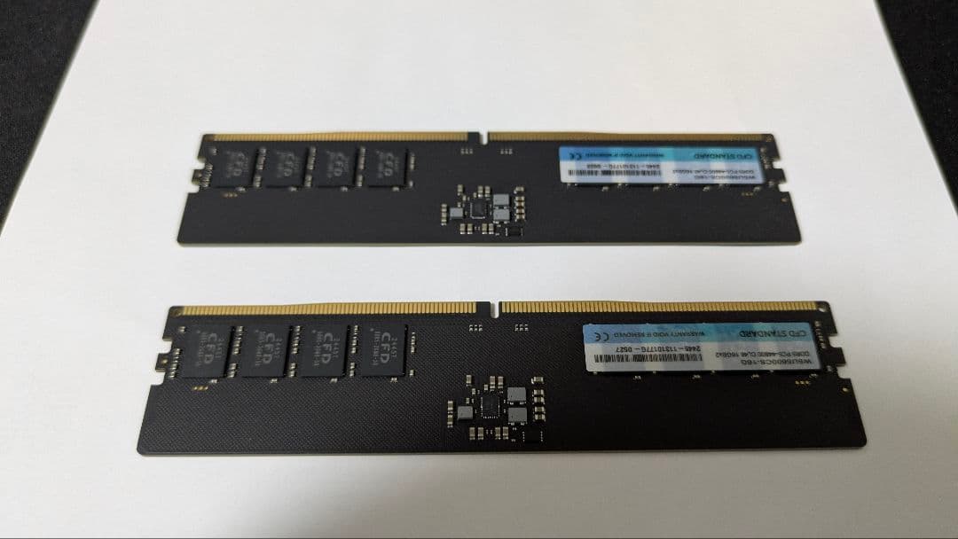 タバチャン様　7800x3d＆CFD DDR5-5600 16GB×2枚