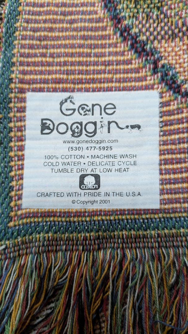 Gene Doggin コーギー タペストリー 2001年製