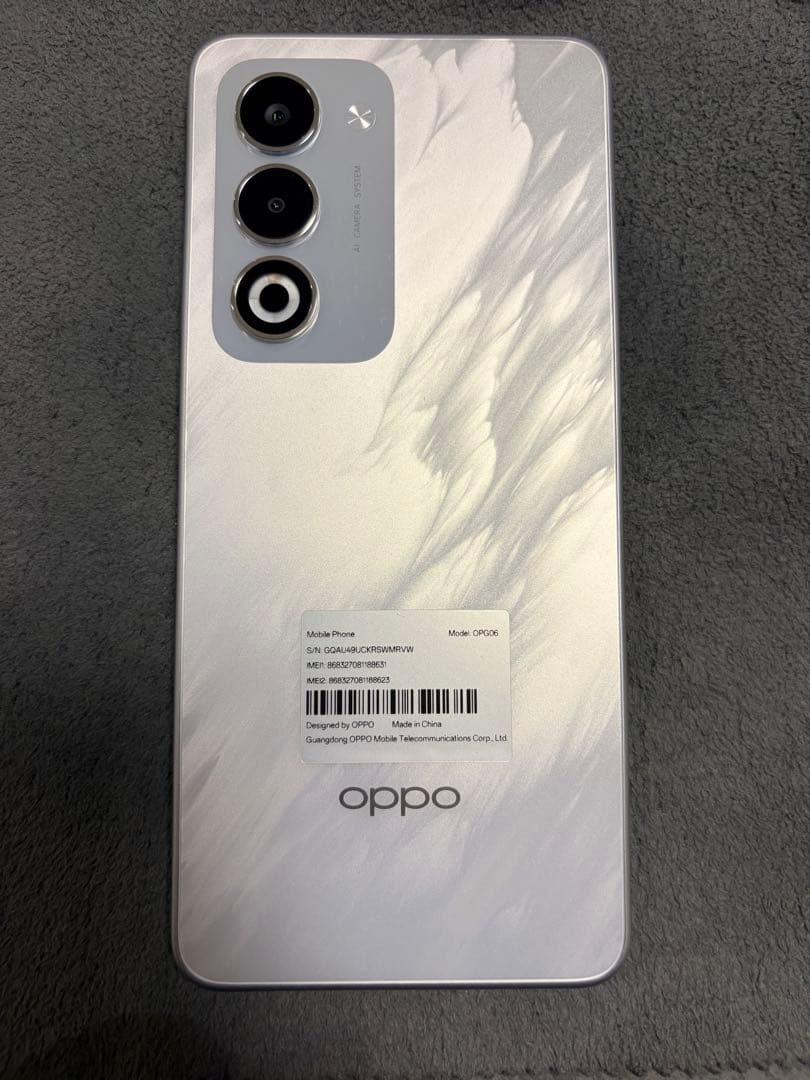 OPPO A5 5G 128Gホワイト(e Sim フリー)本体