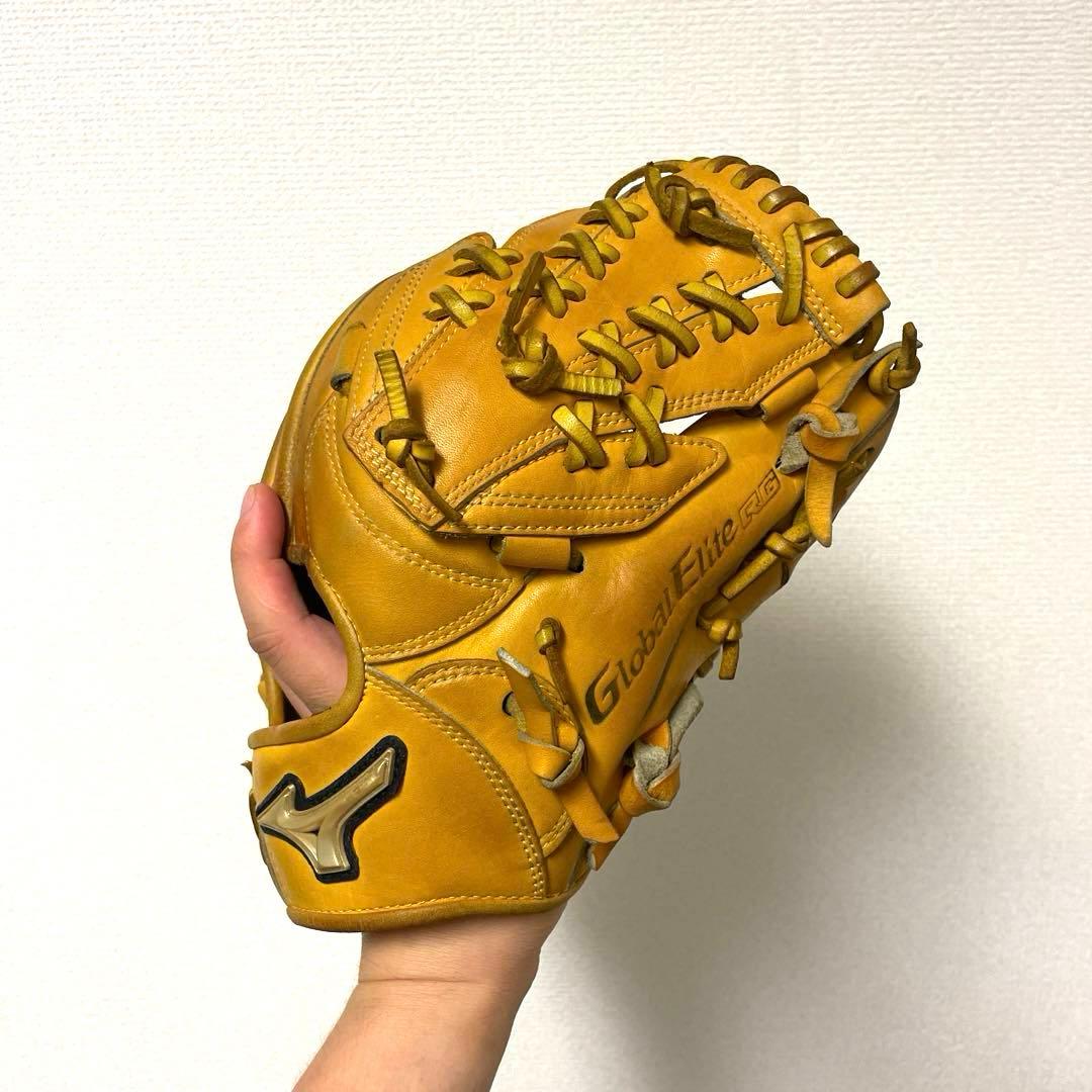 476 ミズノ グローバルエリート 型抜群 即戦力 軟式 少年 内野手用グローブ