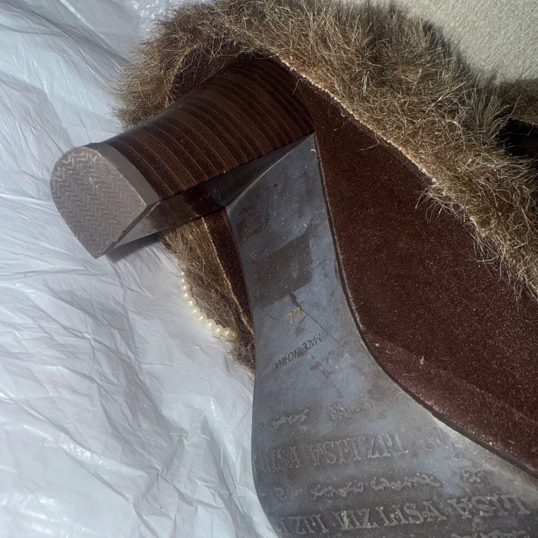 LIZ LISA リズリサ ファー付 ショートブーツ LL24.5cm リボン