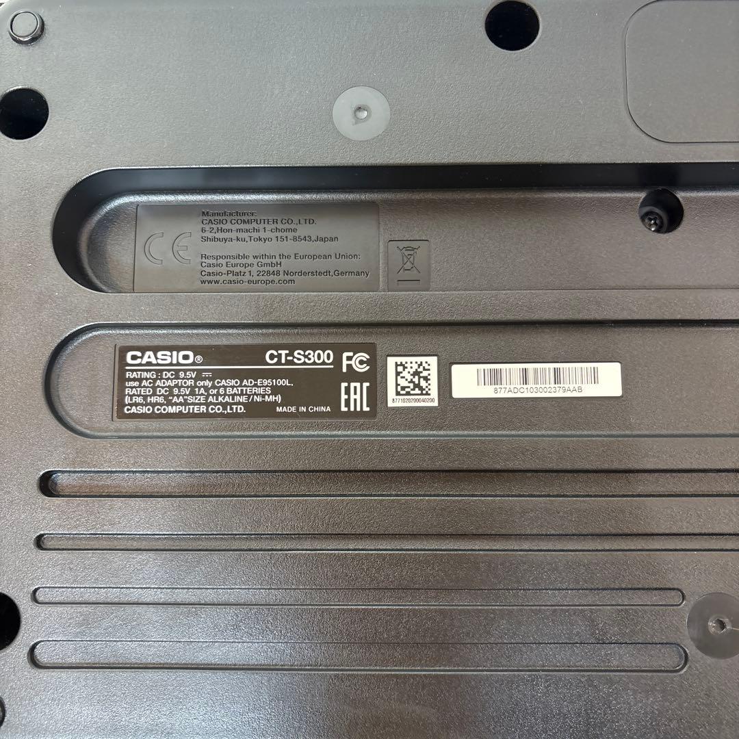 CASIO CT-S300 ブラック 61鍵盤 デジタルキーボード