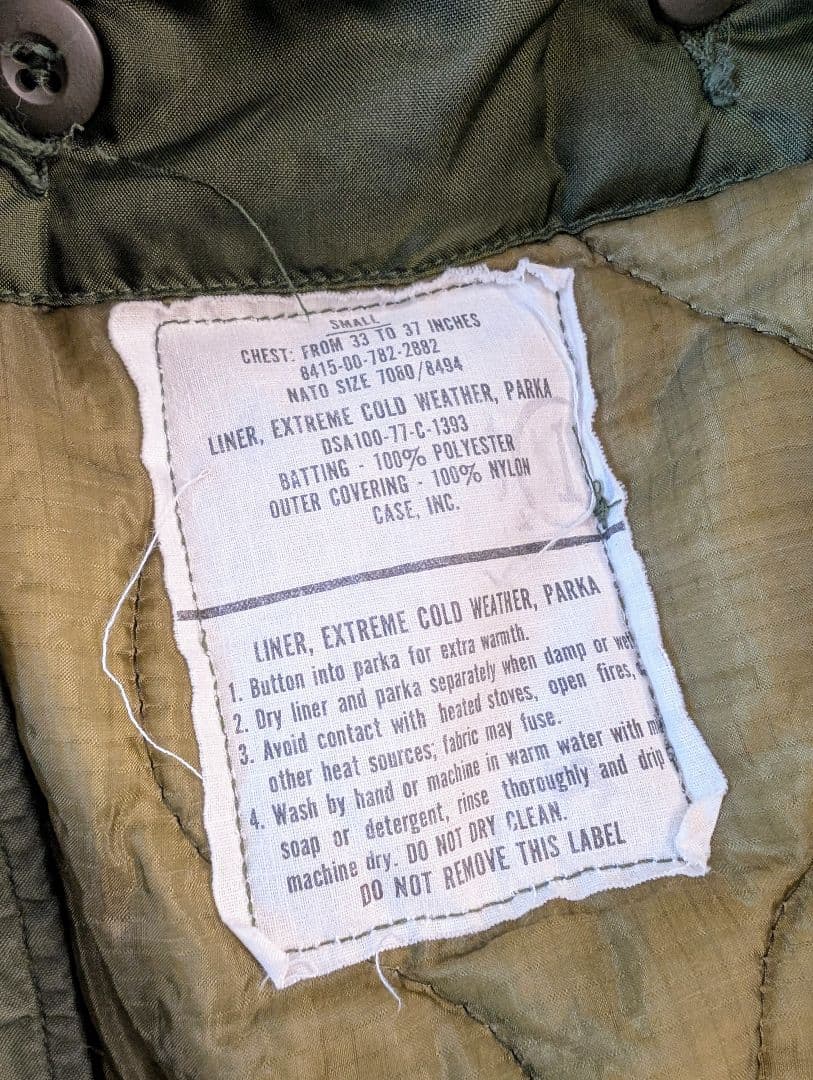 m 65 フィッシュテール　モッズコート　S