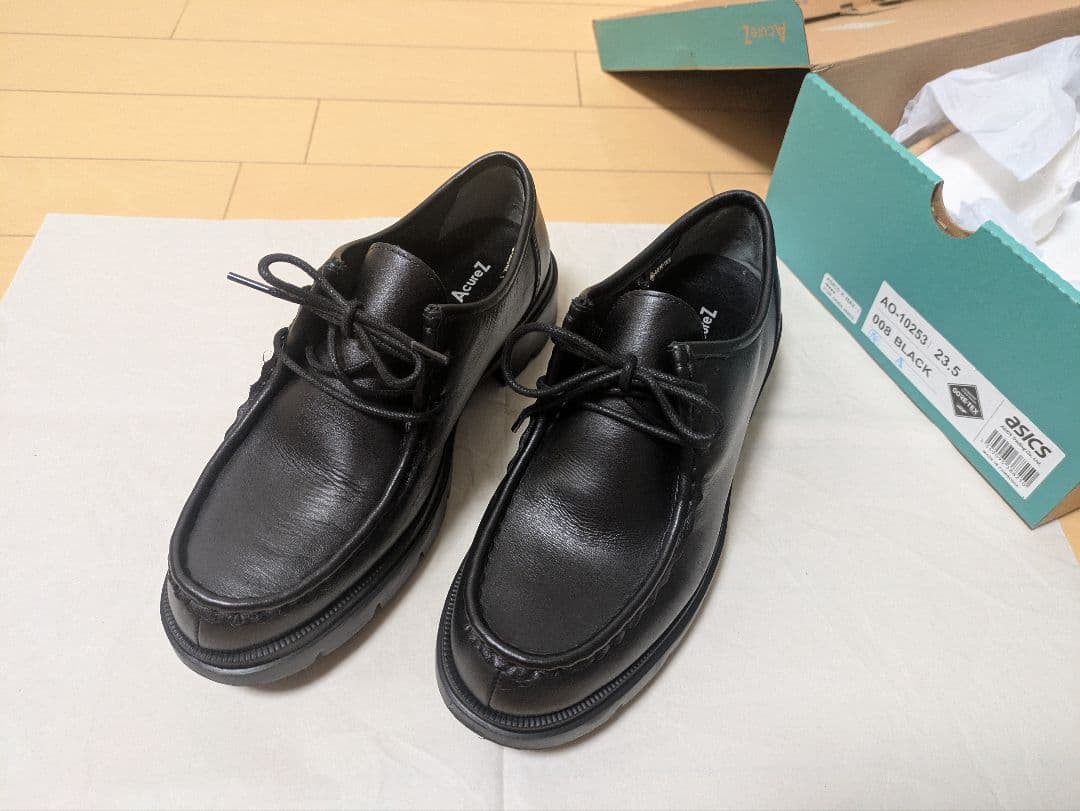 アシックス アキュアーズ チロリアンシューズ 防水 本革 ゴアテックス 3E