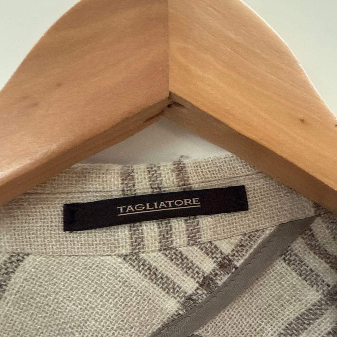 TAGLIATORE チェック柄 ビジネスジャケット メンズL