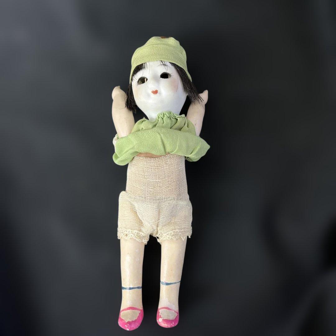 サクラビスクドール　アンティーク　大正ロマン　市松人形　人形 サクラビスク