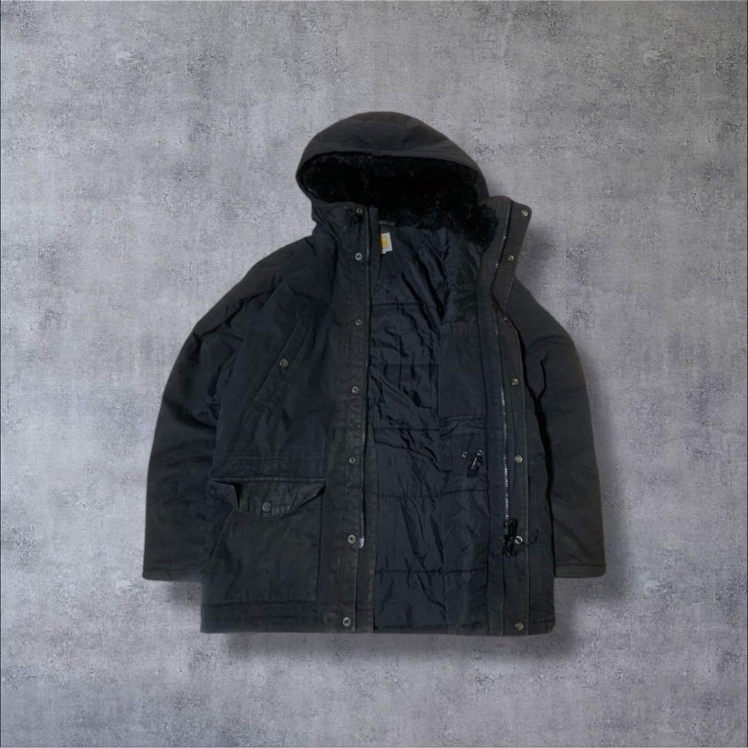 CarharttカーハートWIP Trapper ParkaブラックXL/R6