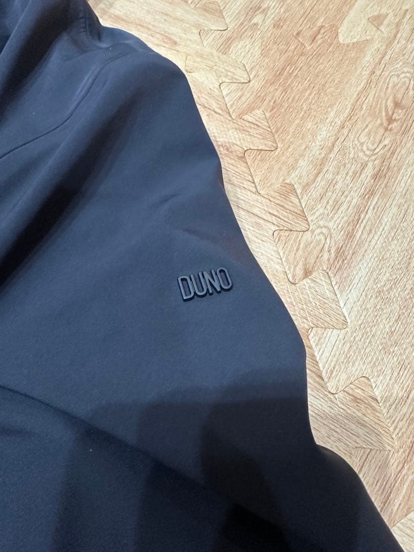 DUNO フード付きネイビーモッズコート　メンズ