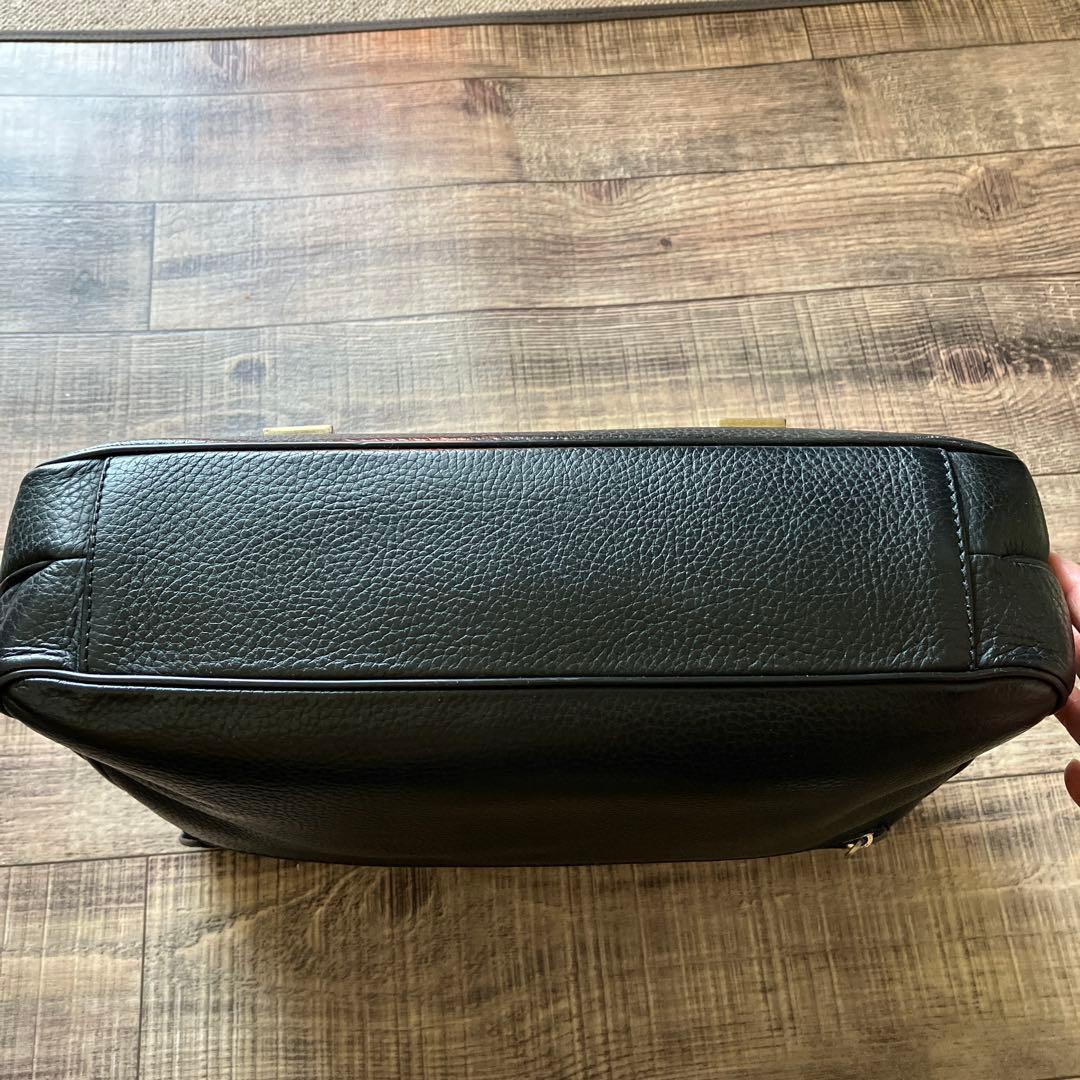 ブラックレザー ダンヒル　 ビジネスバッグ