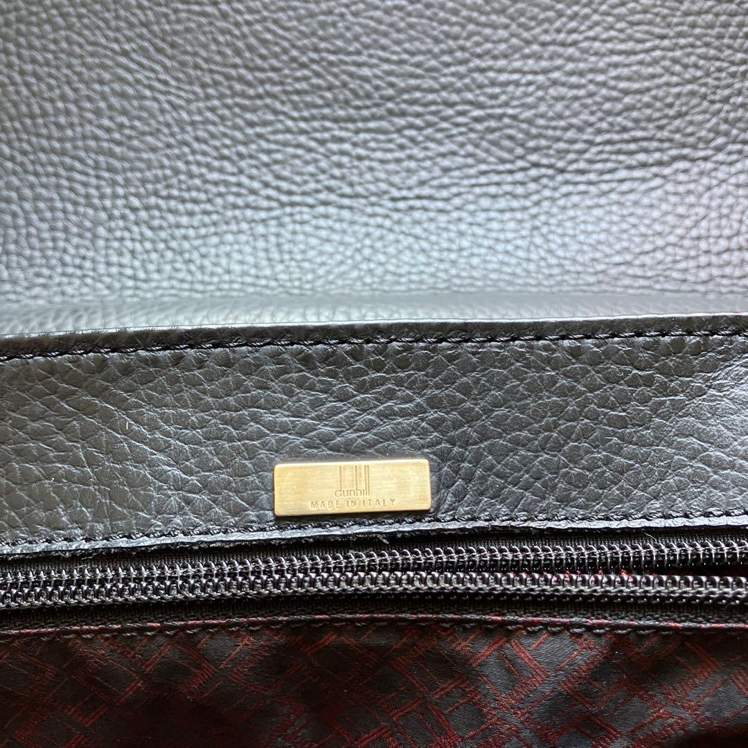 ブラックレザー ダンヒル　 ビジネスバッグ