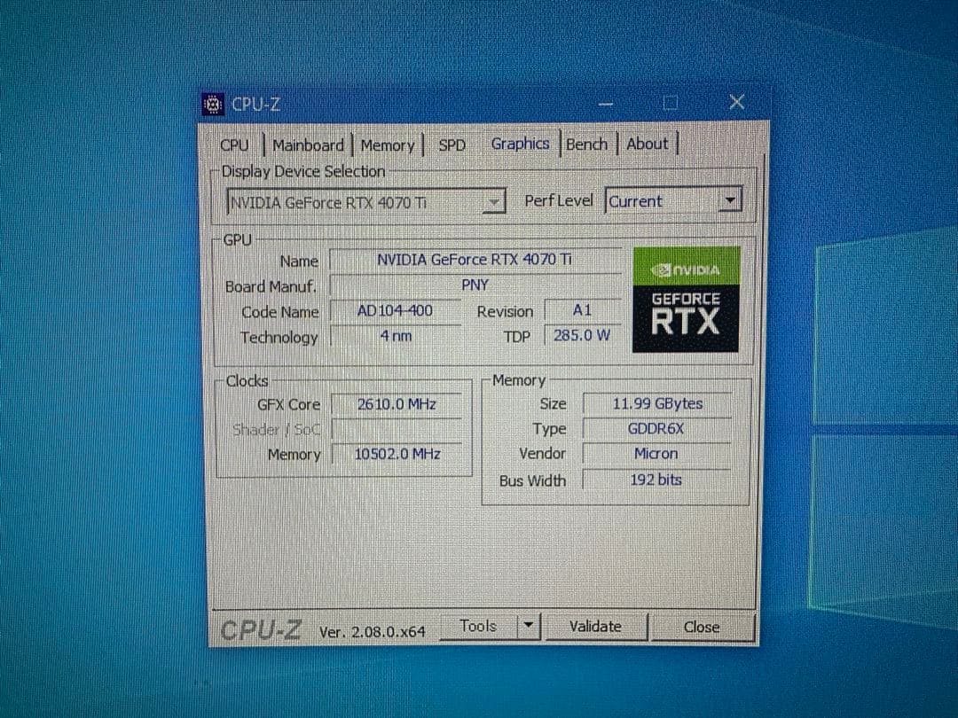 グラフィックボード・グラボ・ビデオカード PNY GeForce RTX4070ti