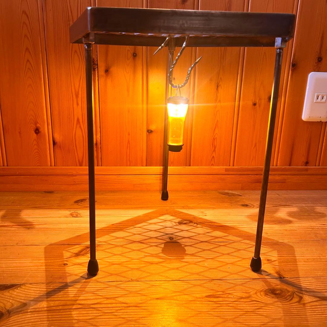 ペンタゴンテーブル　サイドテーブル　什器　アガベ棚　アイアンテーブル