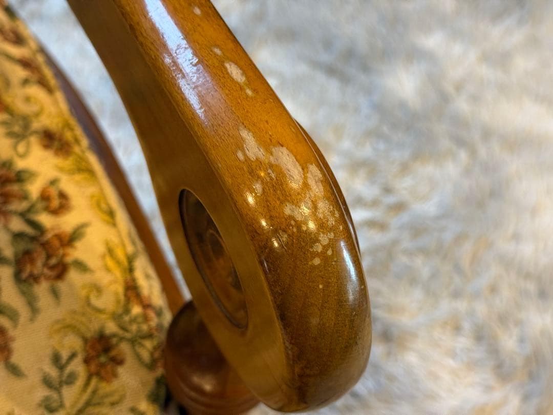 ロッキングチェア　ソファ　ゴブラン模様　アームチェア　ゆり椅子　ソファ　SZ