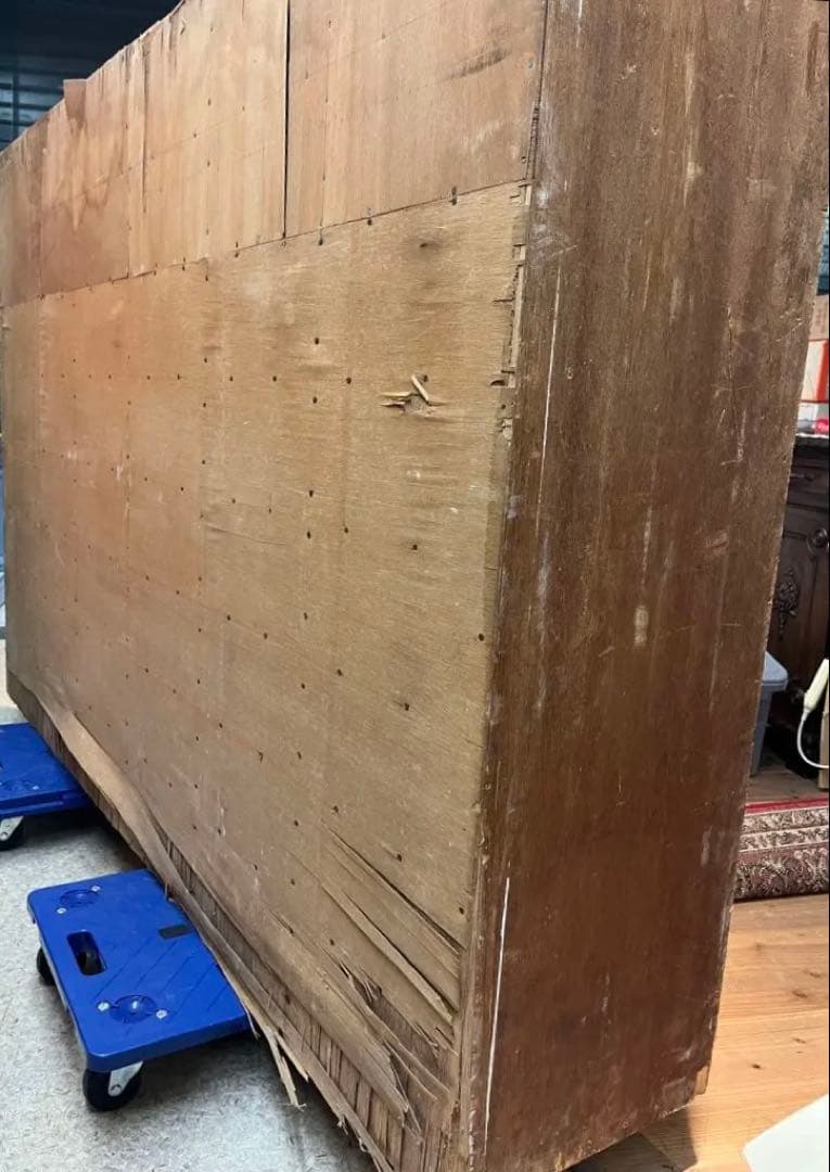 棚特大 古い 下駄箱 インテリア 昭和レトロ ビンテージ アンティーク 当時物