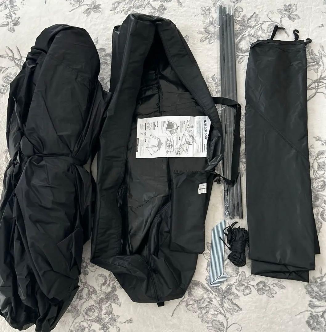 ネイチャーハイク ブラックドッグ ワンタッチテント 設営超絶簡単