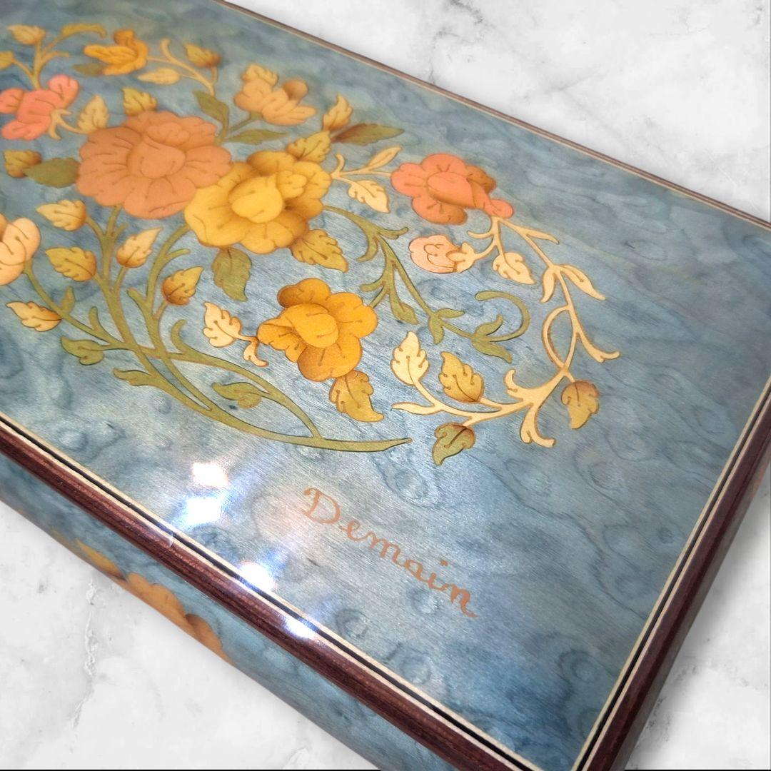 Demain イタリア製 象嵌オルゴールBOX ボレロ 高級ジュエリーケース