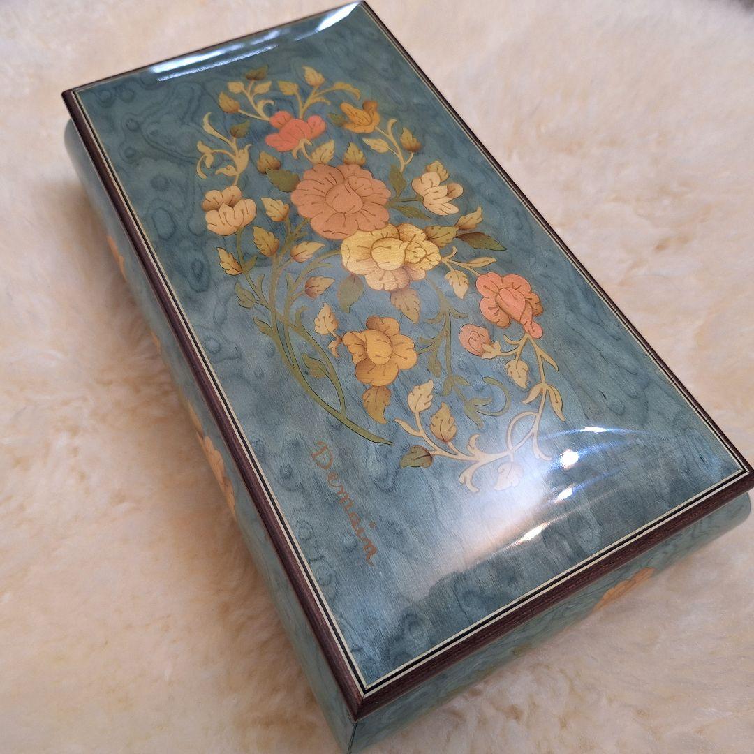 Demain イタリア製 象嵌オルゴールBOX ボレロ 高級ジュエリーケース