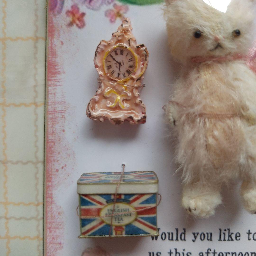 moriのえほん×三浦こずえ コラボ ぬいぐるみ ミニチュア 白猫