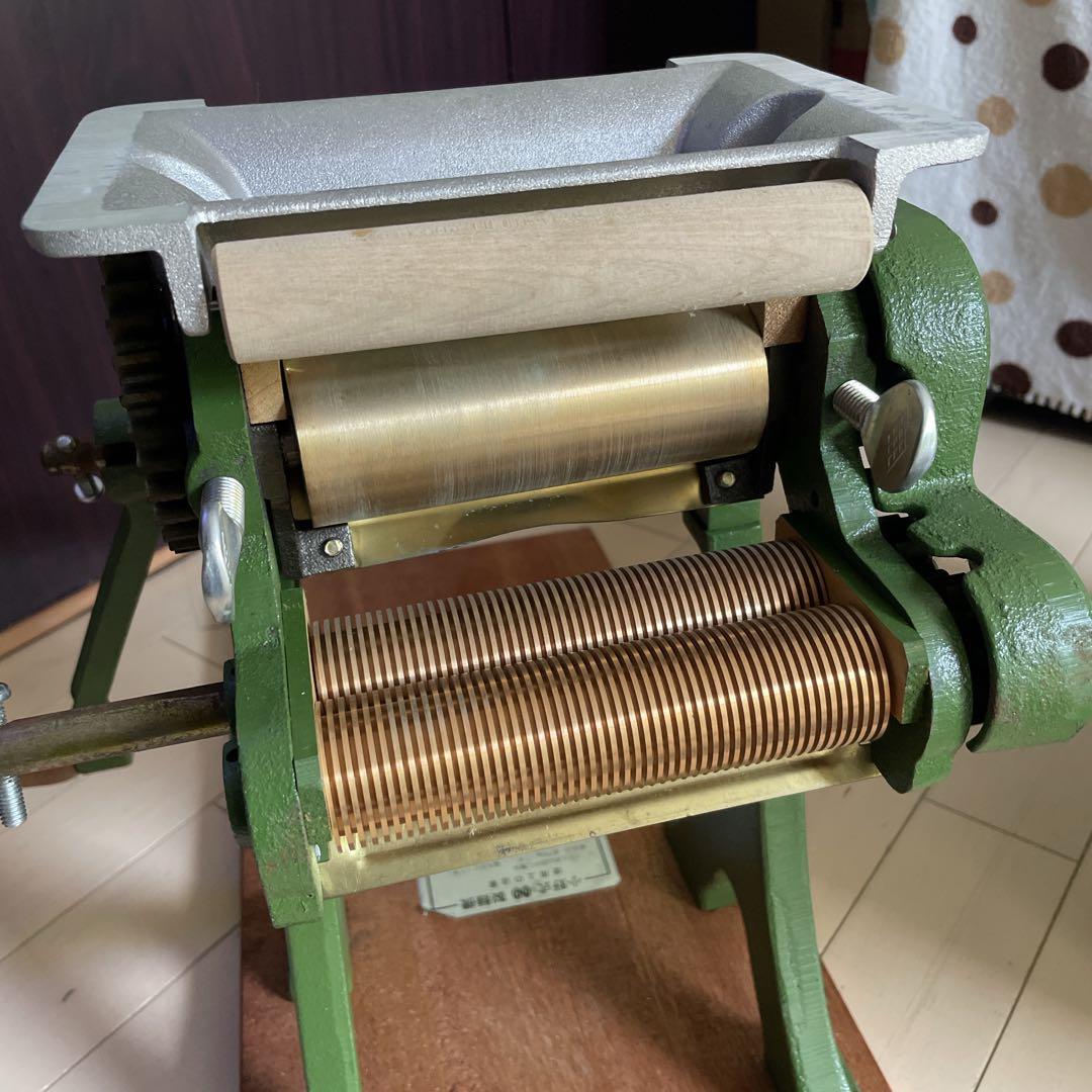 美品！小野式　両刃タイプ　製麺機　激レア自家製麺派は重宝確実 1mm 2mm