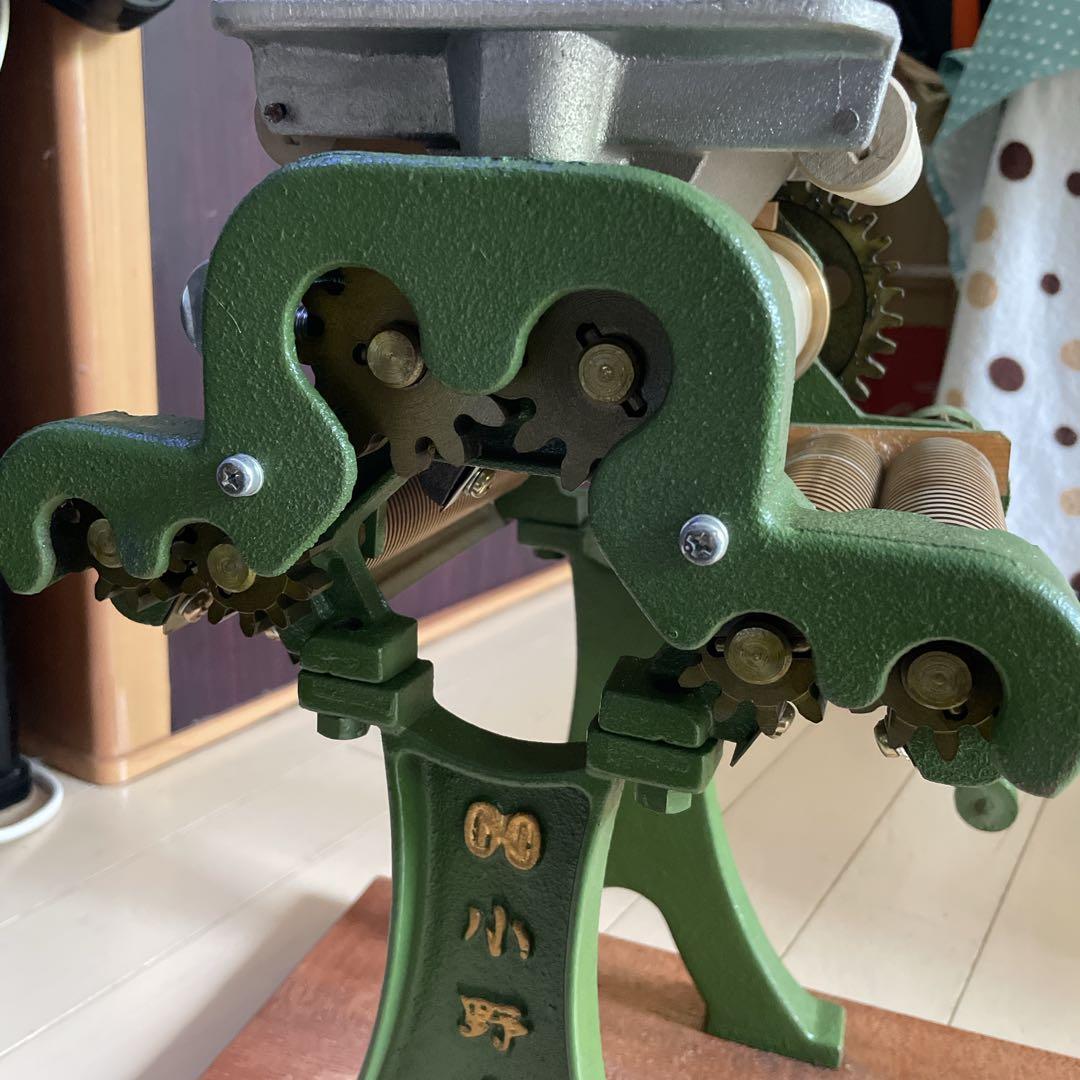 美品！小野式　両刃タイプ　製麺機　激レア自家製麺派は重宝確実 1mm 2mm