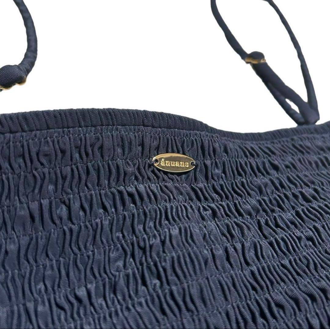 【美品】anuans シャーリングバックタイセットアップ