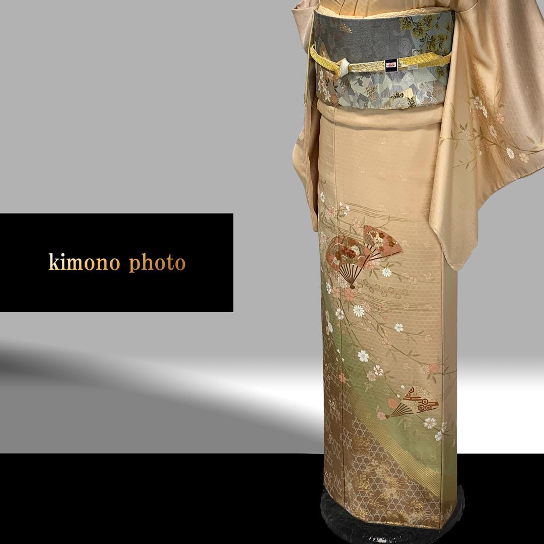 【新品、未使用】正絹【極上逸品】トールサイズ【金彩友禅 手刺繡】訪問着フルセット