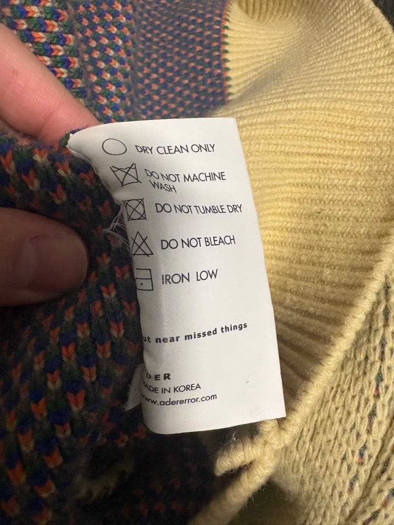 adererror 2020-2021aw ニット