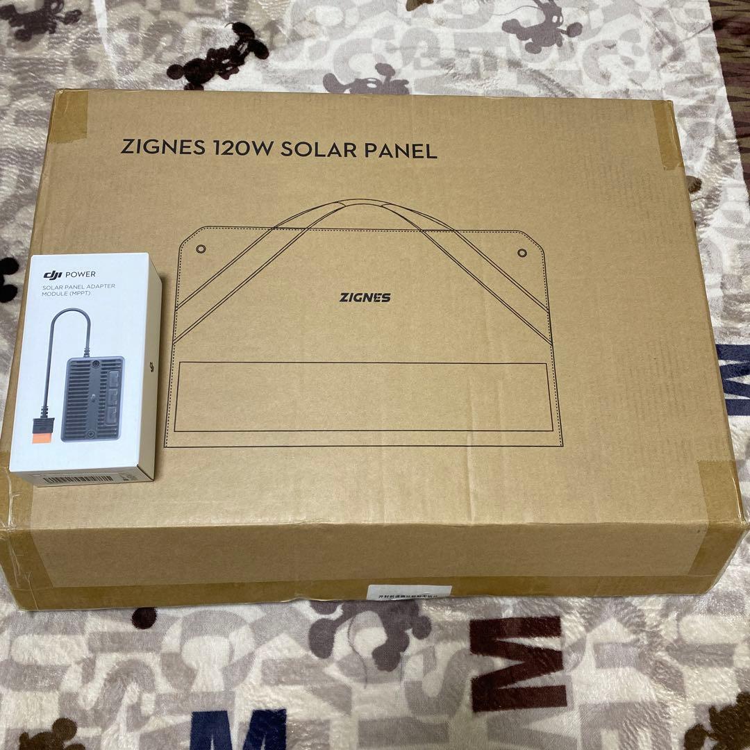 【新品】ZIGNES 120W + DJI ソーラーパネル アダプターモジュール