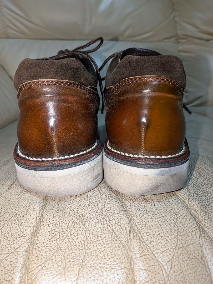 THE FLAT HEAD レザーシューズ　ブラウン　切り替えし　革靴