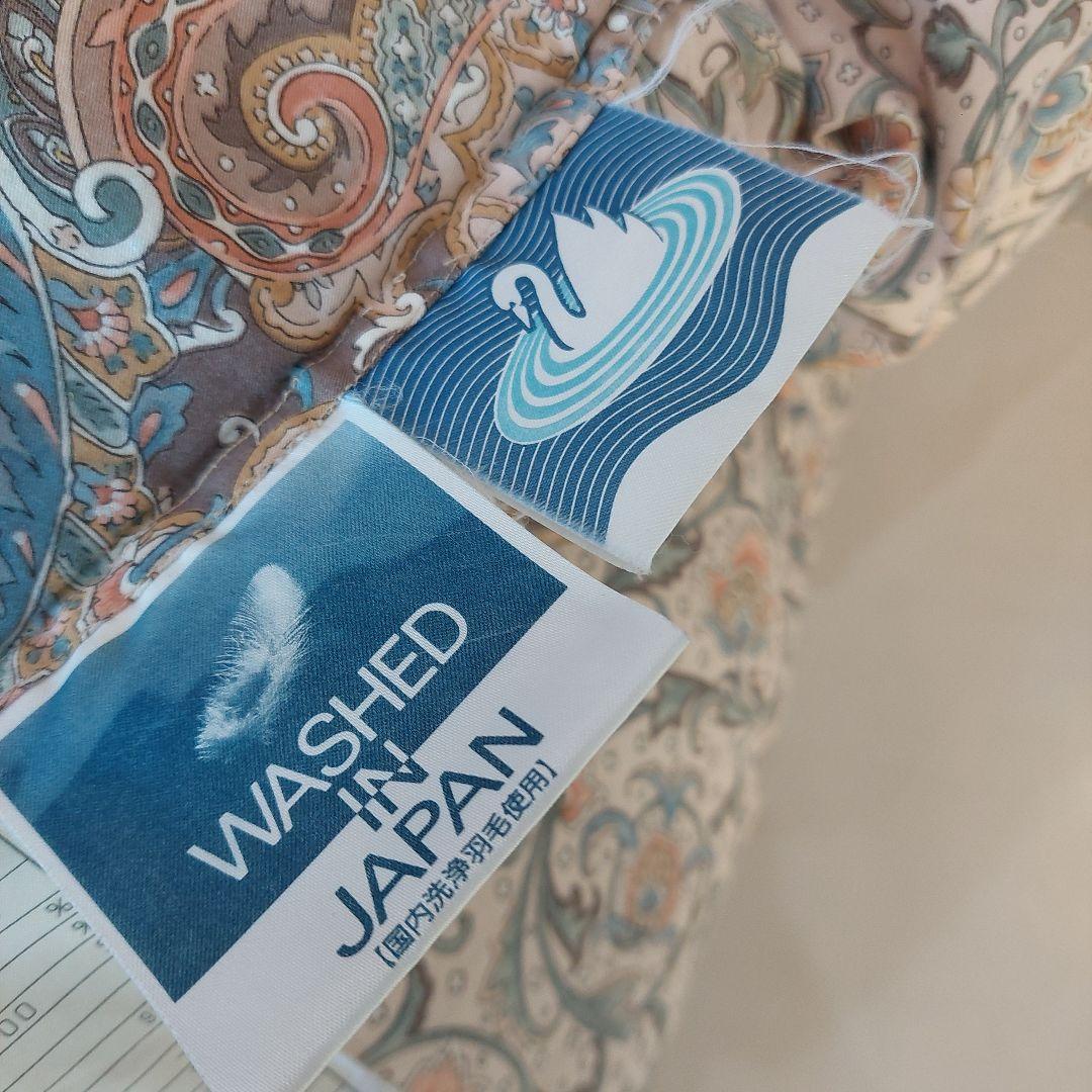 羽毛花柄掛け布団 中古品