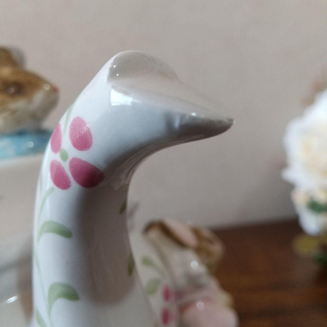 【レア】グロースターの仕立て屋 ティーポット型オルゴール \"二人でお茶を \"