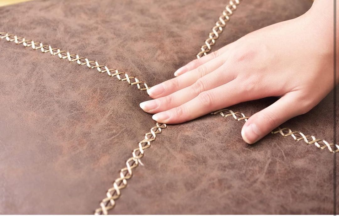 新品　東谷 スツール ブラウン キャメル 2個セット